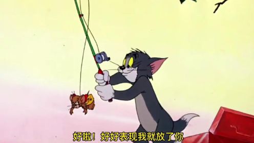 猫和老鼠：汤姆这个奇葩居然用老鼠钓鱼，结果却被鱼儿羞辱！