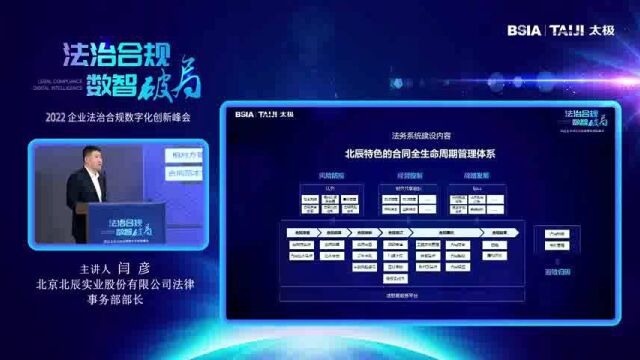 北辰集团闫彦:数字化助力企业法务高效落实企业合规