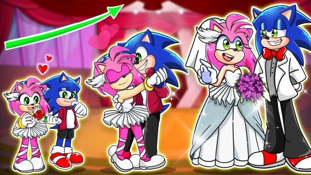 索尼克动画:艾米成为最厉害的舞蹈演员,索尼克一直陪伴着她!