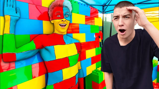 奇葩挑战:彩绘捉迷藏有多好玩-3