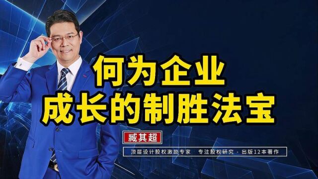 何为企业成长的制胜法宝