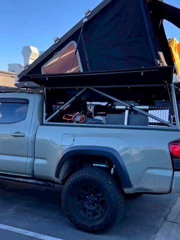 户外露营 #皮卡改装 #车顶帐篷 #硬派越野 #床车旅行