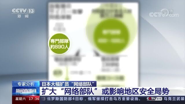 专家分析 日本大幅扩员“网络部队” 扩大“网络部队”或影响地区安全局势