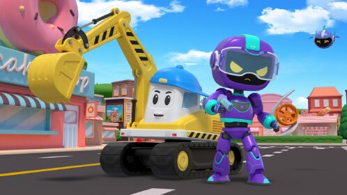 工程车护卫队 08花絮 总部警报响起,塔塔小队出动!