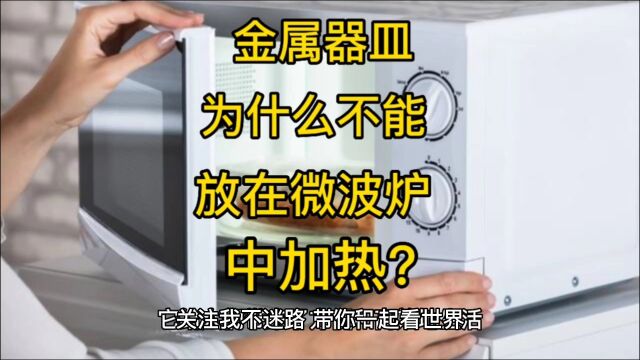 关注我不迷路!带你一起看世界!金属器皿为什么不能放在微波炉中加热?