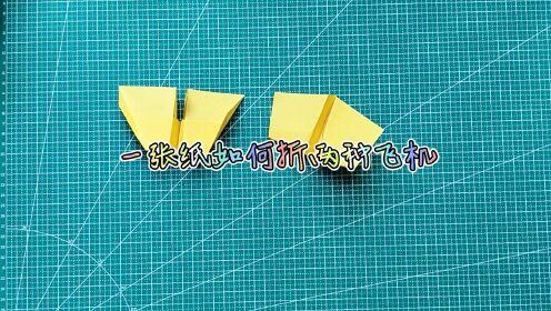 一张A4纸如何叠两种不同的纸飞机,对开式机翼纸飞机和蝠鲼翼纸飞机折纸教程_高清1080P在线观看平台_腾讯视频