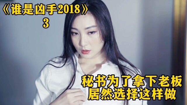 秘书为了拿下老板,居然选择这样做!电影《谁是凶手2018》