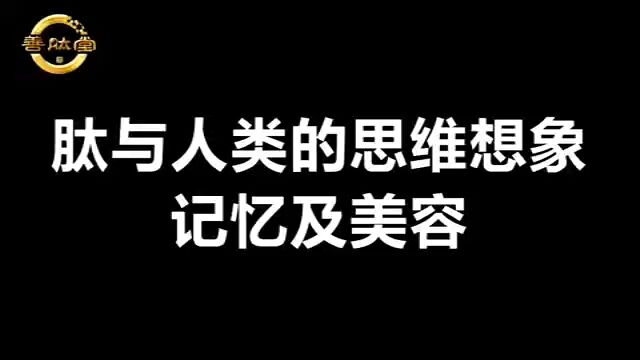 肽与人类的思维想象记忆及美容