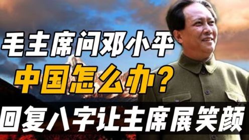 毛主席问邓小平：我死后中国会怎样？得到的回答令主席微笑着点头