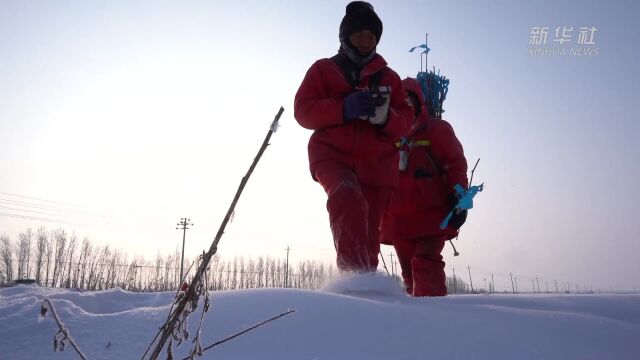 新春走基层|雪原中的石油物探人