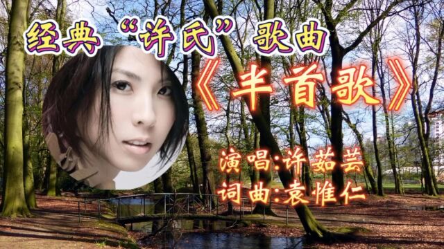 怀旧伤感歌曲《半首歌》许茹芸深情演绎,清晰悦耳动听,唱出多少人的心声!