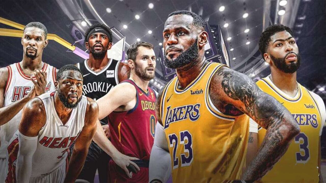 历史抱团第一人!詹姆斯19年生涯合作过30多位全明星级别队友