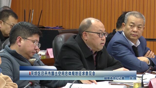 平坝区召开市国土空间总体规划征求意见会