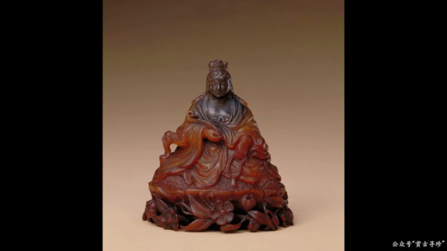 故宮保管委員会 天然犀角 0.37kg 17cm A1840