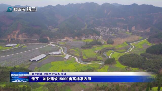 册亨:加快建设15000亩高标准农田