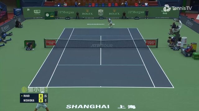 2023ATP上海大师赛R2 鲁德vs西冈良仁