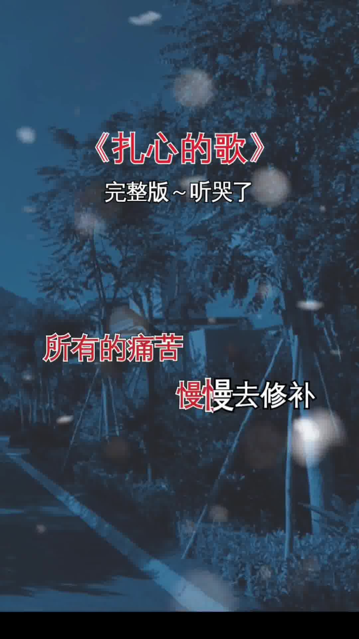 伤感音乐 #歌词句句入心 #这首歌唱出了多少人的心酸和无赖 #说不出