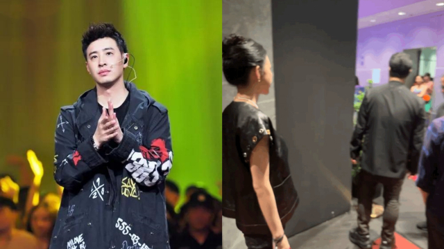 偶遇潘玮柏夫妇现身新加坡,全黑打扮穿情侣装,3年婚姻低调幸福