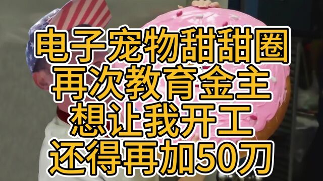 电子宠物甜甜圈 再次教育金主 想让我开工 还得再加50刀 231007