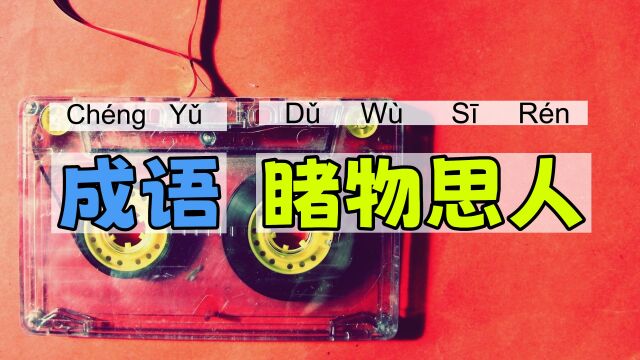 睹物思人|一一学语