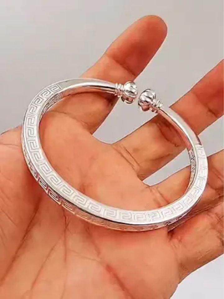 纯银手工手镯#纯手工打造 #银手镯 #手作diy