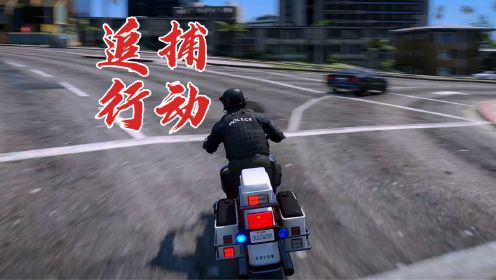 日常警察模拟器 追捕偷车贼 摩托车追捕简直太轻松了