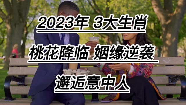 2023年,桃花降临的3个生肖,姻缘逆袭,邂逅意中人,坠入情网