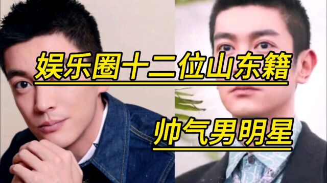 娱乐圈12位山东籍帅气男明星