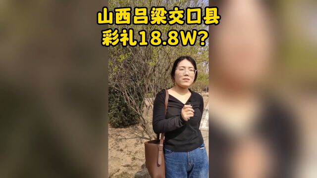 山西交口县彩礼18.8W