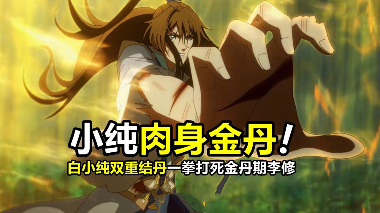 一念永恒:白小纯双重结丹,天道金丹+肉身结丹,一拳打死金丹期李修_高清1080P在线观看平台_腾讯视频