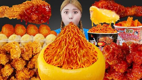 辣味炸鸡Booinkle吃播集合MUKBANG_高清