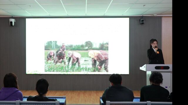 辽宁财贸学院经济管理学院爱惜粮食演讲活动