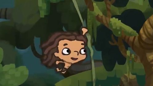 《人猿泰山》速通动画，两分钟趣味演绎，人猿泰山的丛林生活！
