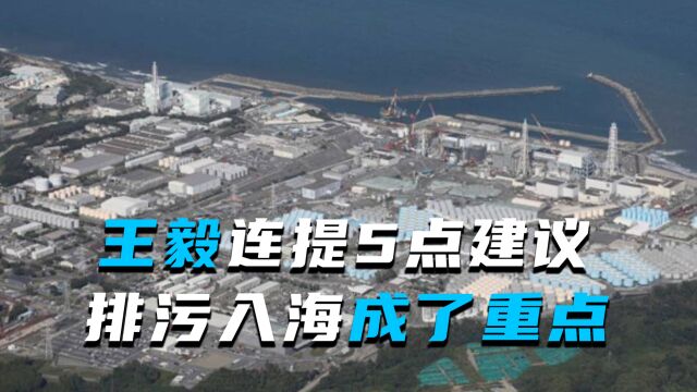 针对中日关系,王毅连提5点建议,排污入海成了重点