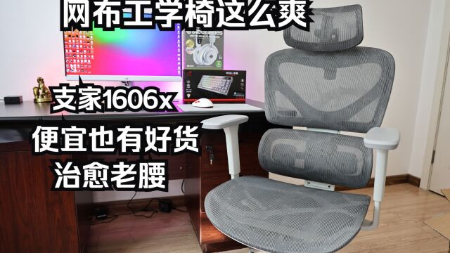 千元价位工学椅首选—支家1606X人体工学椅开箱评测