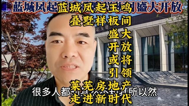 蓝城样板间开启,绿城服务入驻,或将引领莱芜房地产走进新时代#大川聊房 #新房团购 #买房攻略