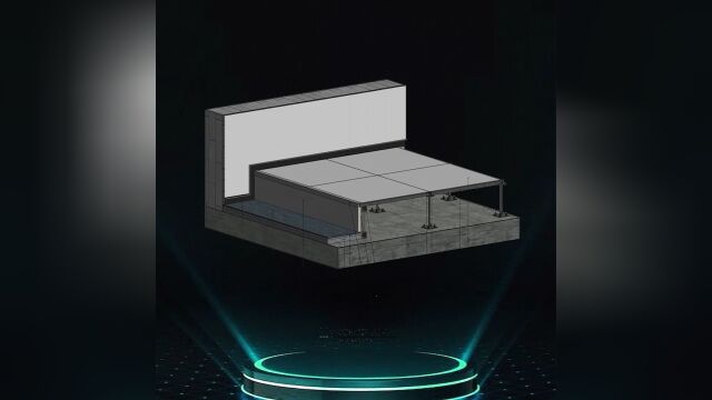 自建BIM模型防静电架空地板构造做法超级好用的Revit族【十加设计云】基于艺术空间创意的BIM建筑装饰设计,更多分享http://10plus.cloud