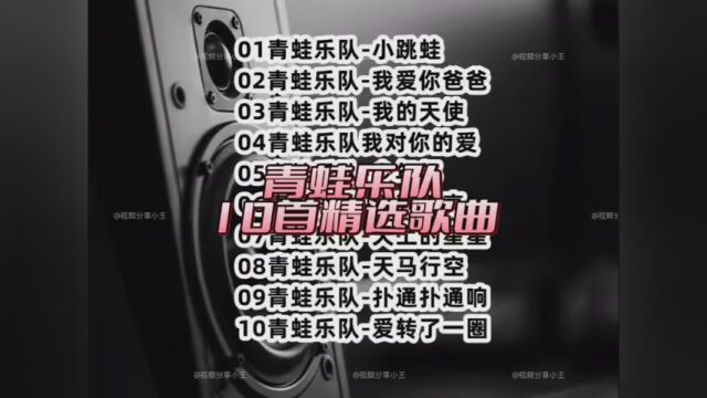 青蛙乐队精选10首无损音乐 #这里的歌 #拍视频分千万