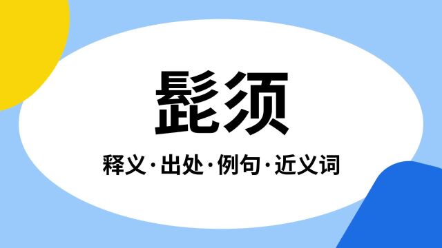 “髭须”是什么意思?