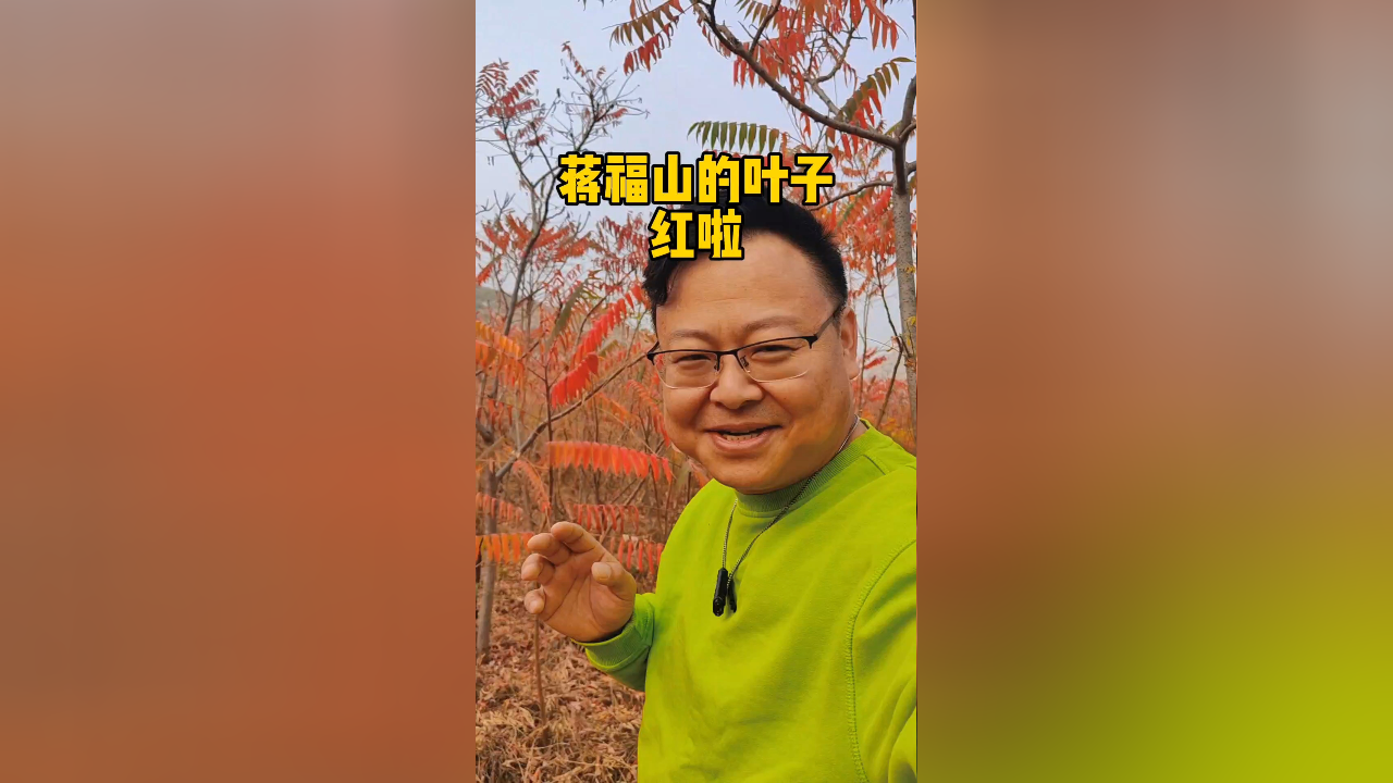 三河蒋福山红叶谷的红叶红啦!来的人真多!