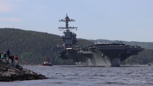 美国海军杰拉尔德·福特号于2023年5月24日抵达奥斯陆