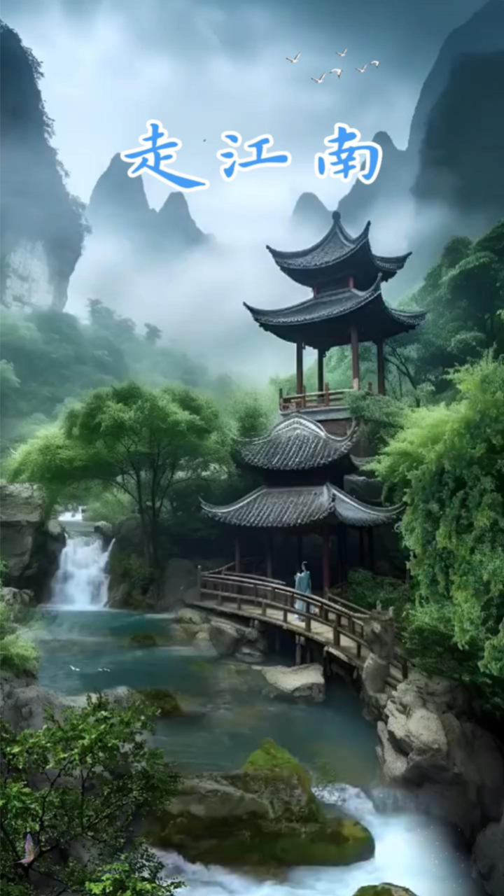 一首作词简单优雅,旋律优美动人的古风歌曲《走江南》