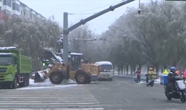 辽宁:铁岭持续降雪,昌图县学校停课