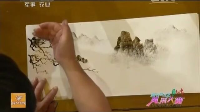 中央7套指掌画刘学怀现场作画