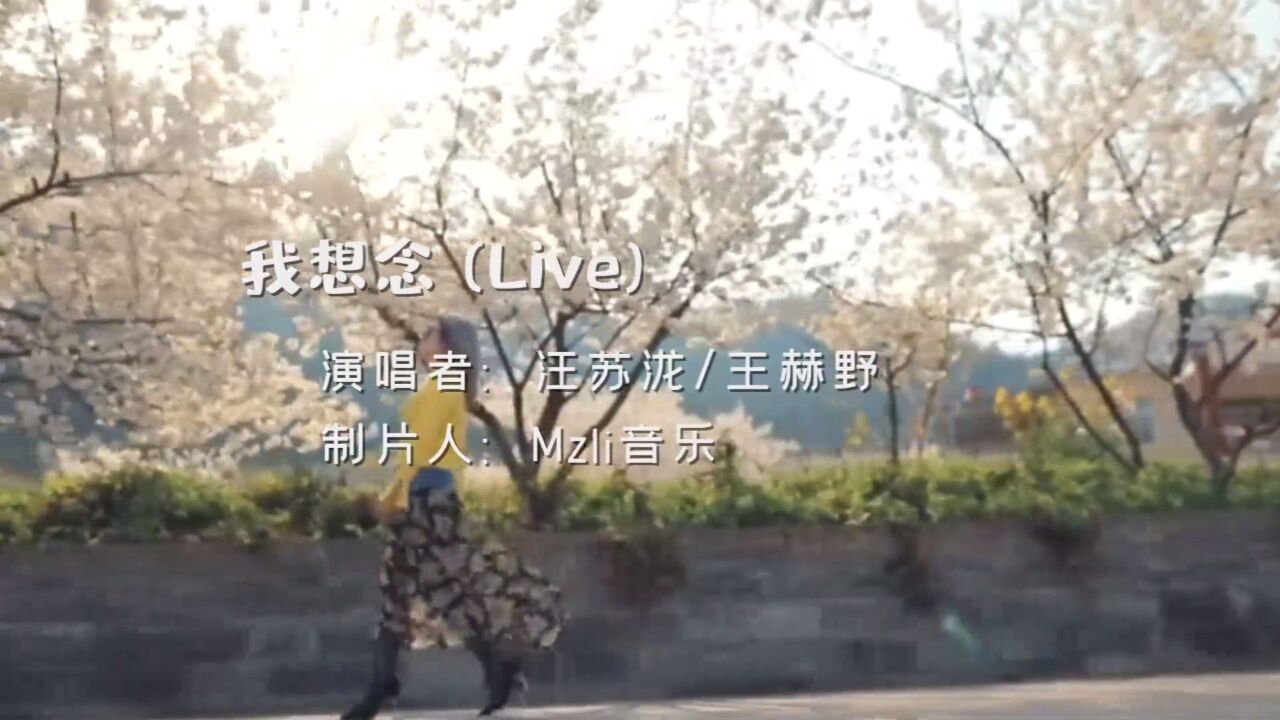 汪苏泷/王赫野《我想念（live）》一首让人心碎的情歌！_高清