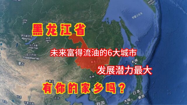 黑龙江未来富得流油的6大城市,发展潜力巨大,有你的家乡吗?