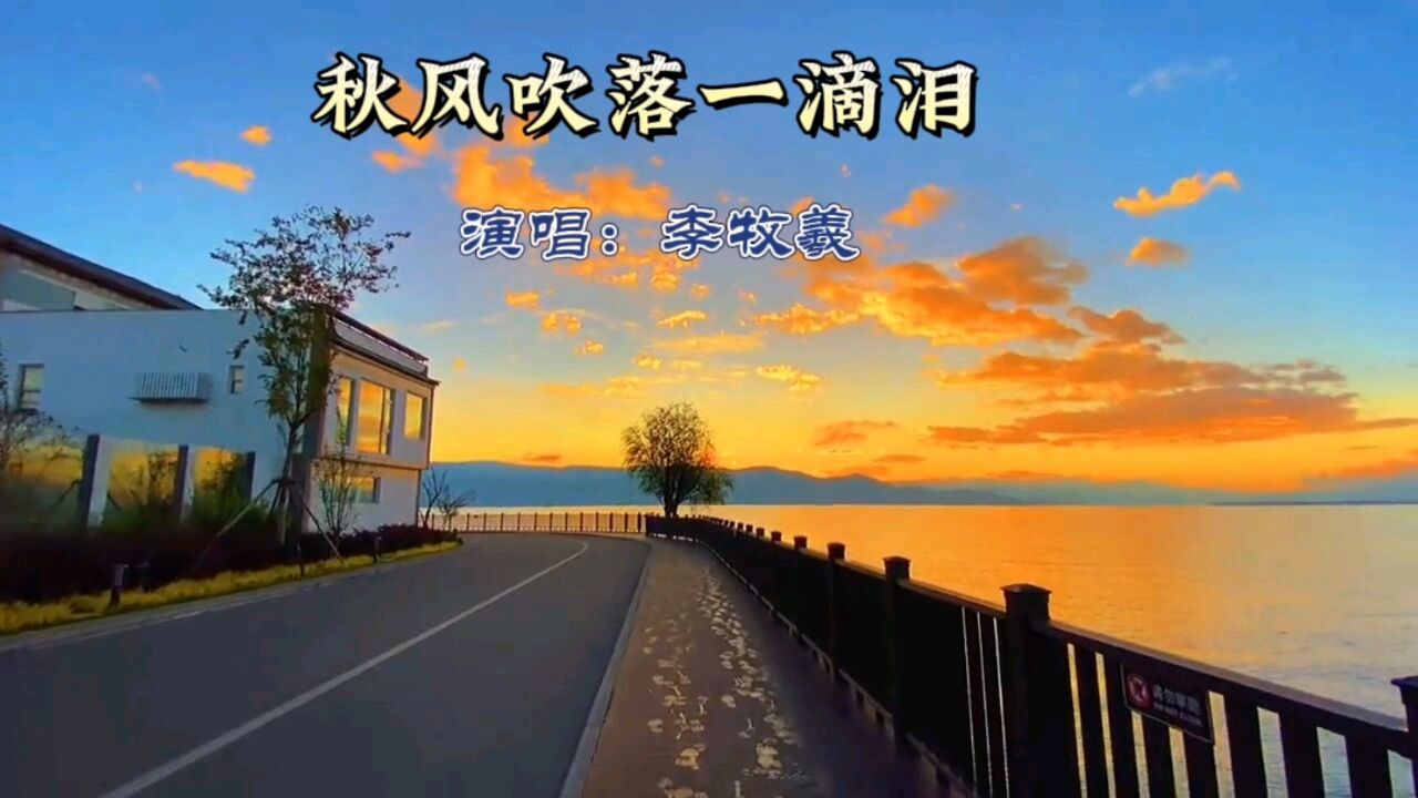 伤感情歌《秋风吹落一滴泪》歌声句句戳心痛人心扉