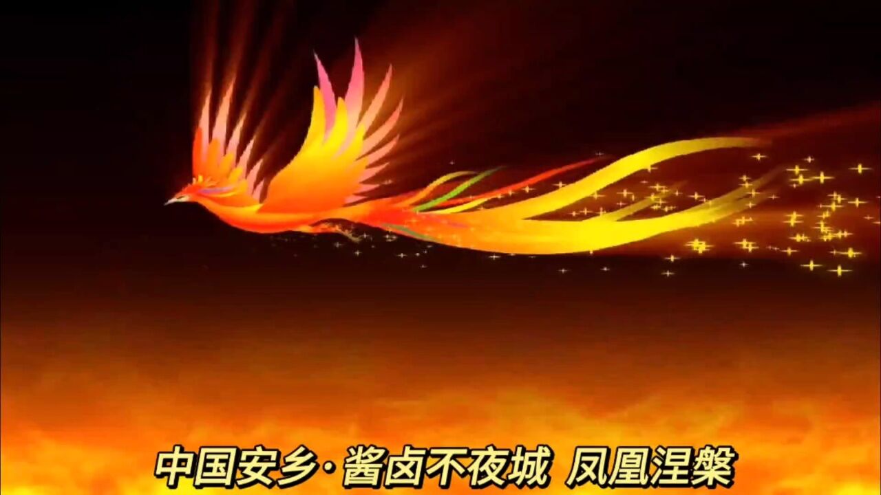 中国安乡·酱卤不夜城,凤凰涅槃 一声凤鸣 响彻云霄 火凤展翅 翱翔