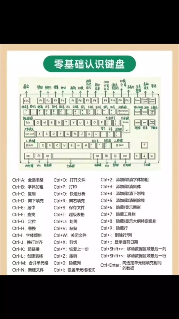 电脑键盘按键图片键位图片