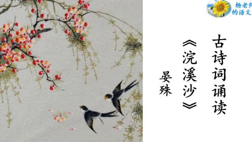 古诗词诵读《浣溪沙》一曲新词酒一杯_高清1080P在线观看平台_腾讯视频